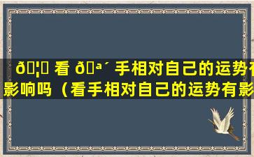 🦆 看 🪴 手相对自己的运势有影响吗（看手相对自己的运势有影响吗女生）